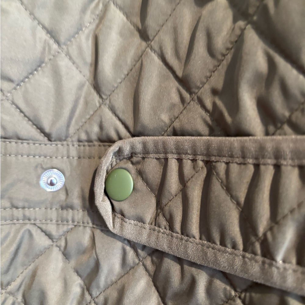 J. Crew Women’s Packable Olive Green Quilted Field Jacket - Picture 7 of 8